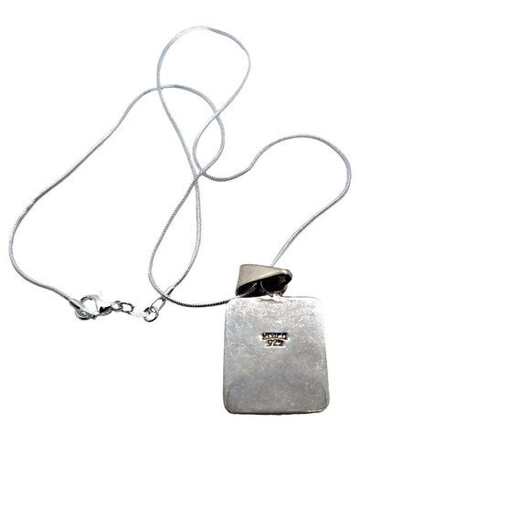 925 silver Mexico pendant with turquoise, Malachite, lapis, black onyx - Picture 5 of 5